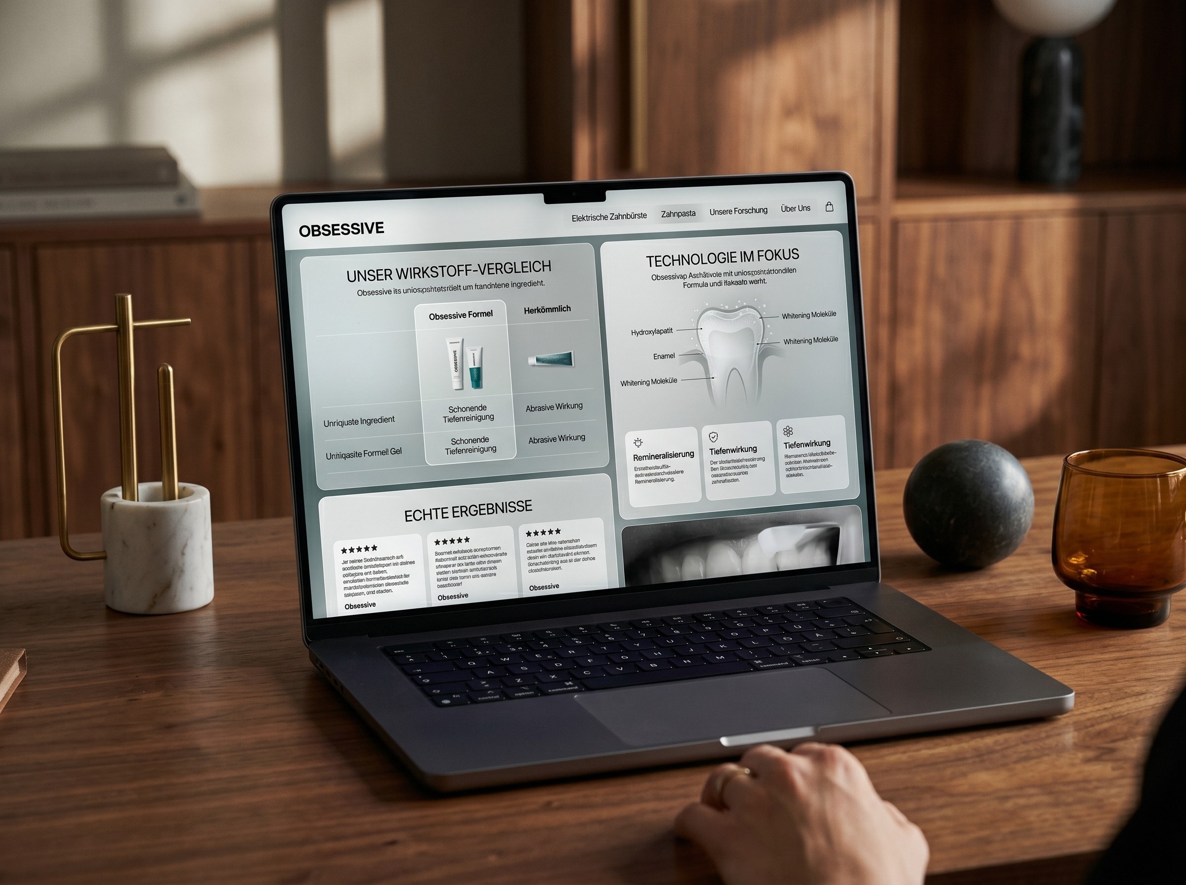 Professionelle Website für ästhetische Zahnmedizin in Mannheim