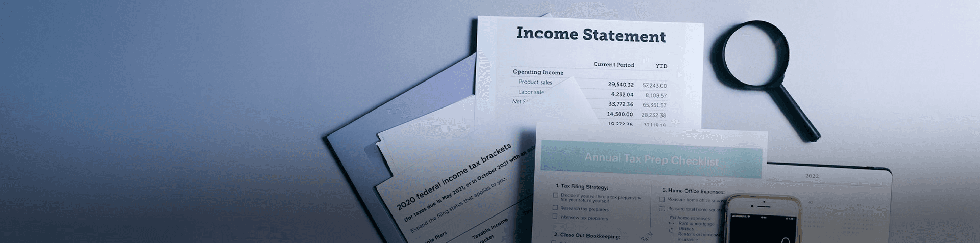 Income statements and tax documents - Close Corporation Taxation