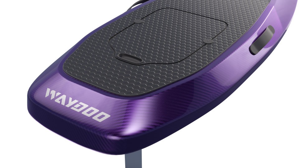 ecommerce PDP 3d rendering of a watersports board