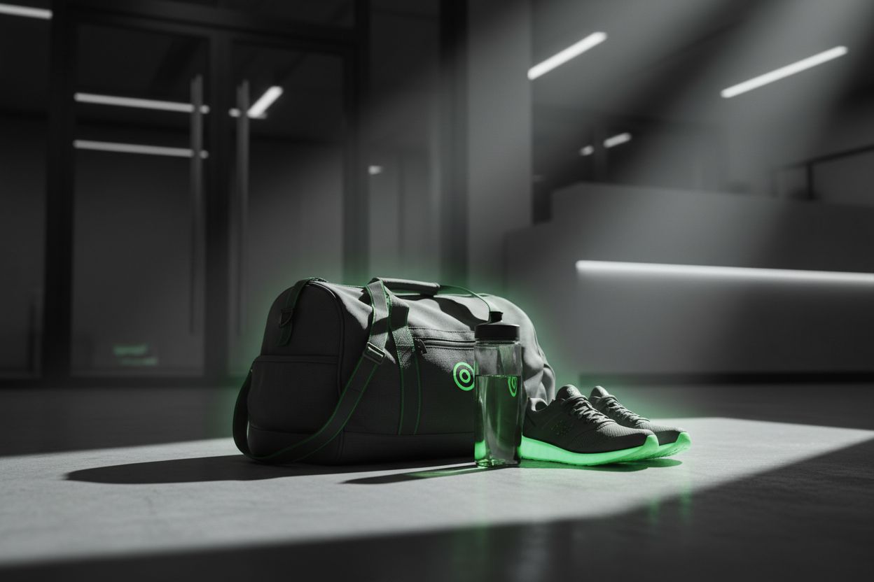 Gym bag with essentials