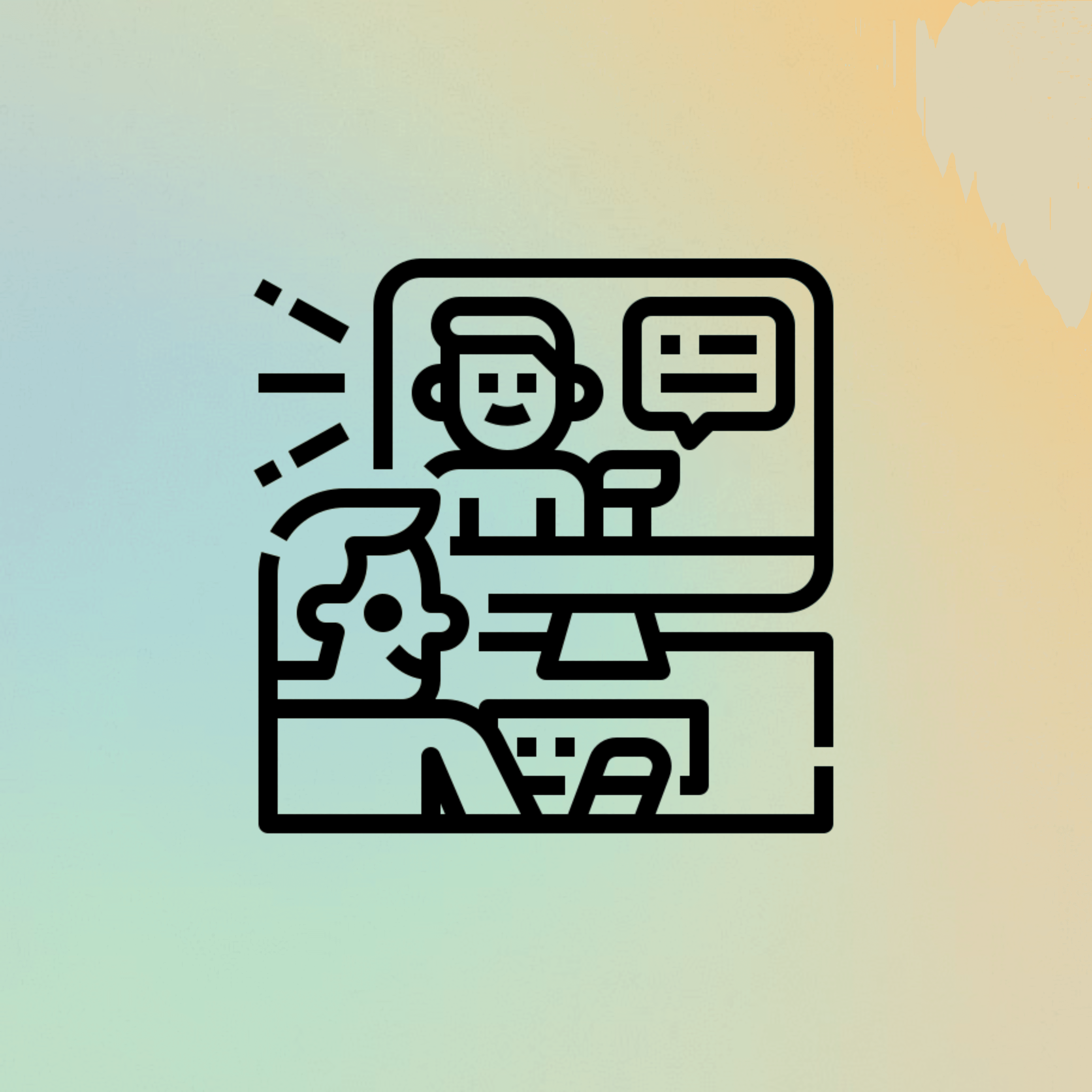 A dreamy light blue and lilac gradient.