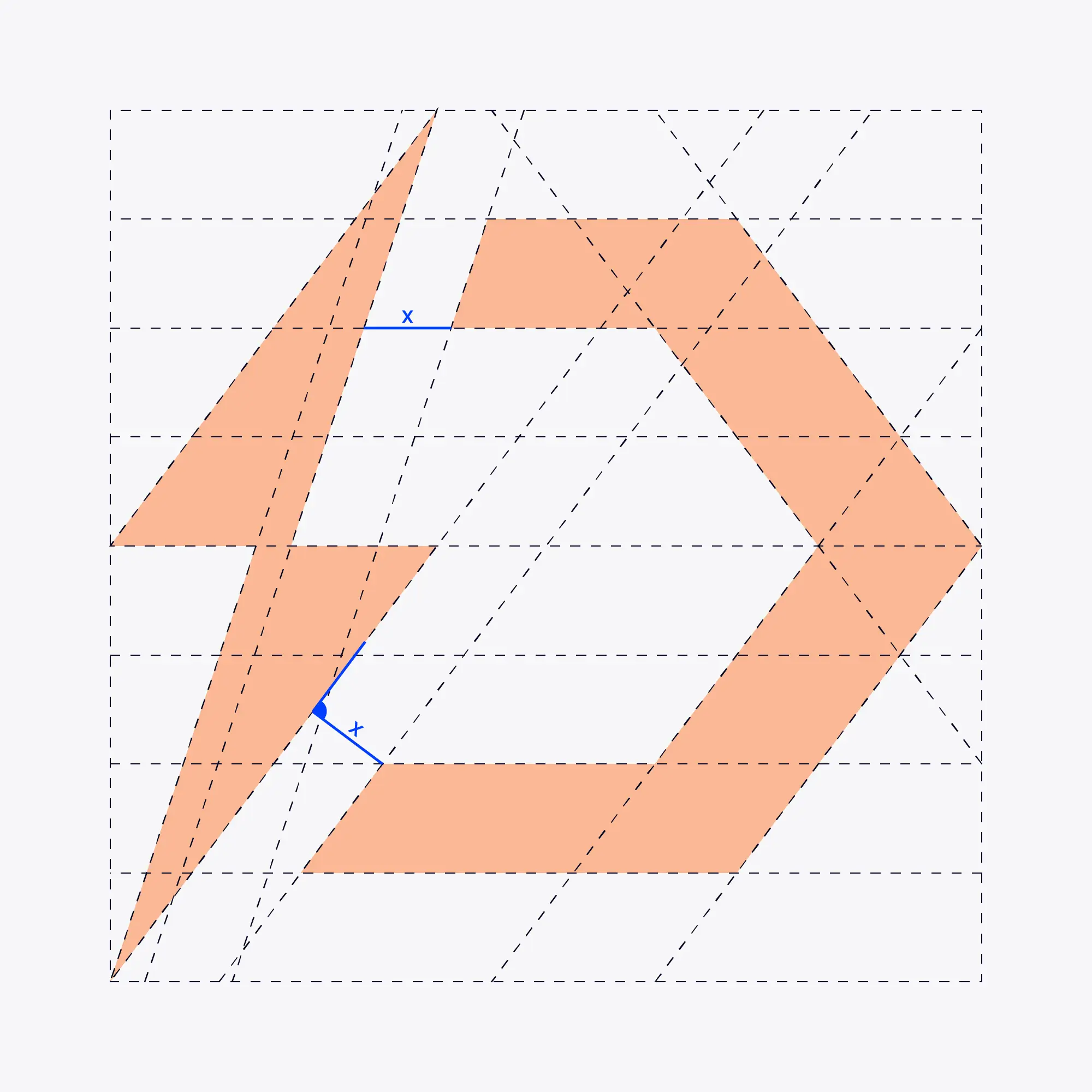 Logo avec traits de construction