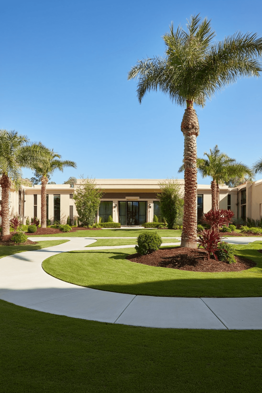 Community entrance with manicured landscaping in Florida.