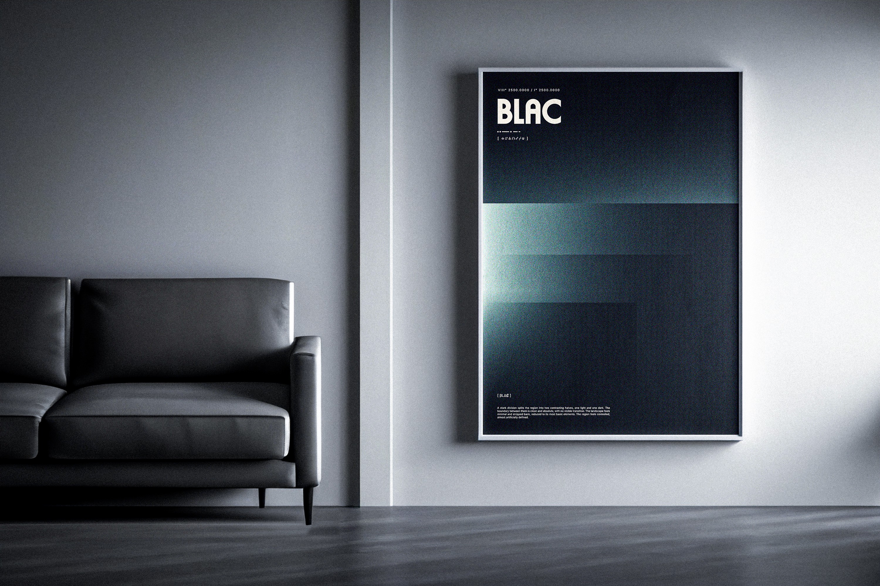 Black and white wave