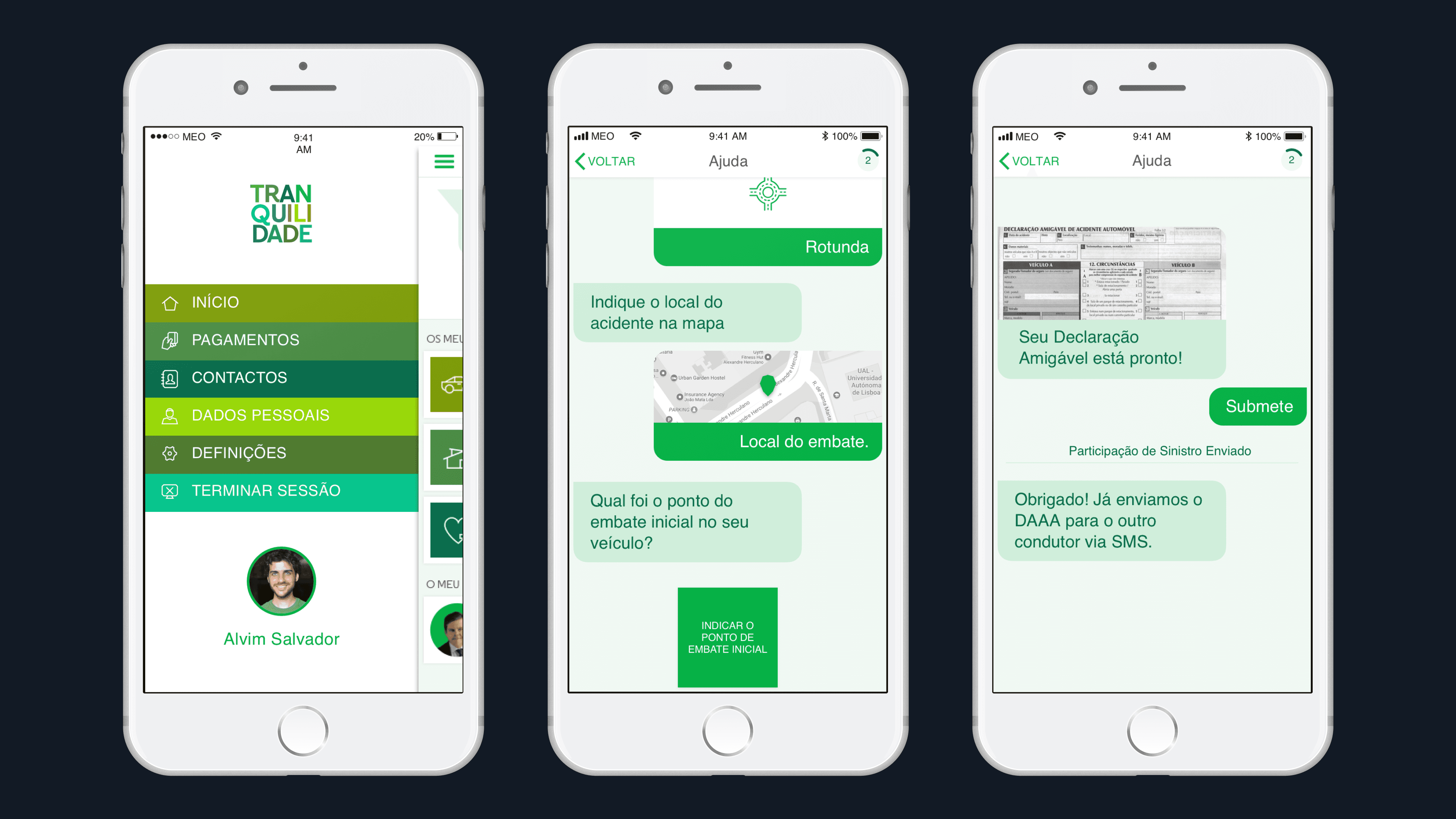 hero image showing mobile app with chatbot
