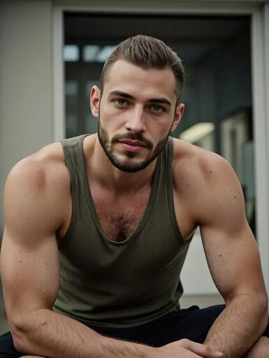 The calm boy was generated by AI boyfriend generator