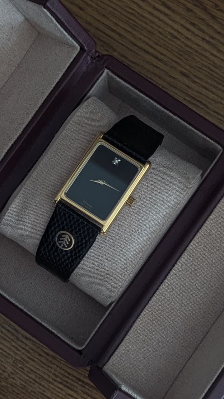 Vintage wittnauer diamon accent watch displayed