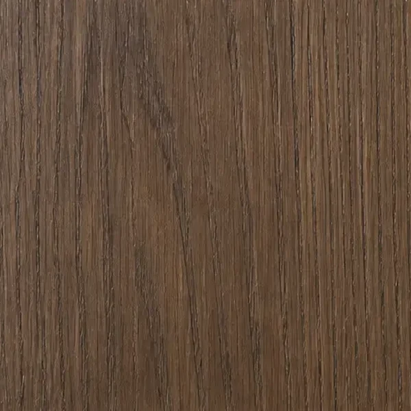 Smoked Oak: white oak with a warm gray-brown stain (W-104) finish swatch