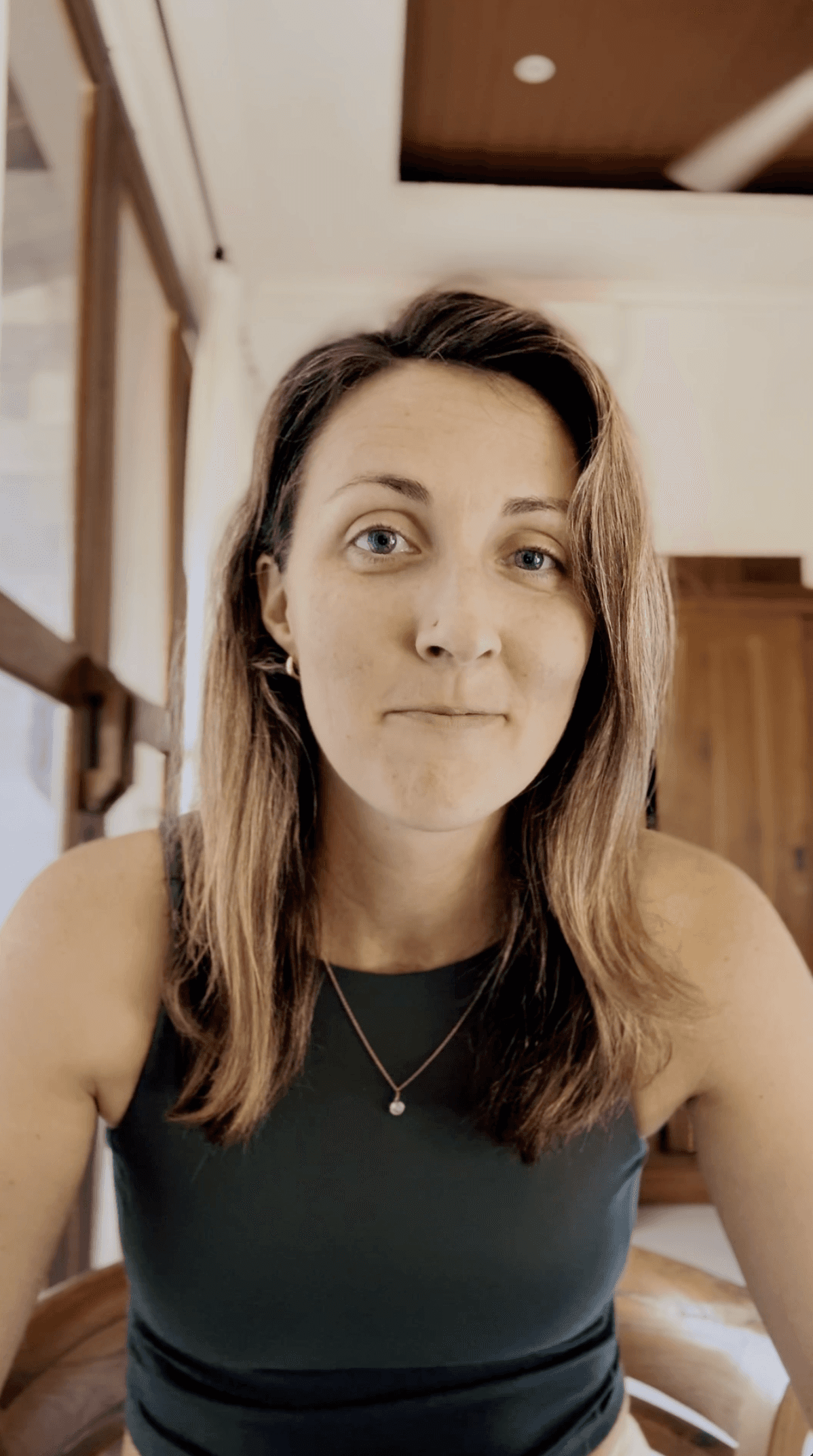Woman smiling at camera