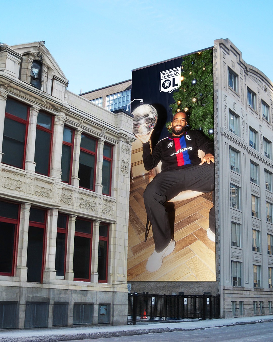 Streetside billboard with flyposters of the Batch.Works brand and illustrations