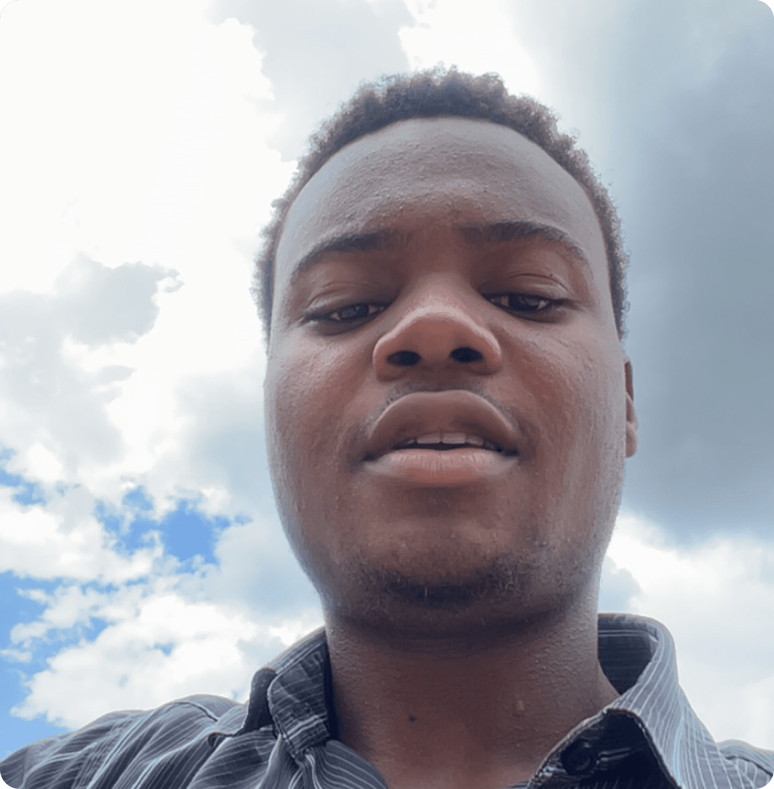 Vintage Car Under Palm Trees