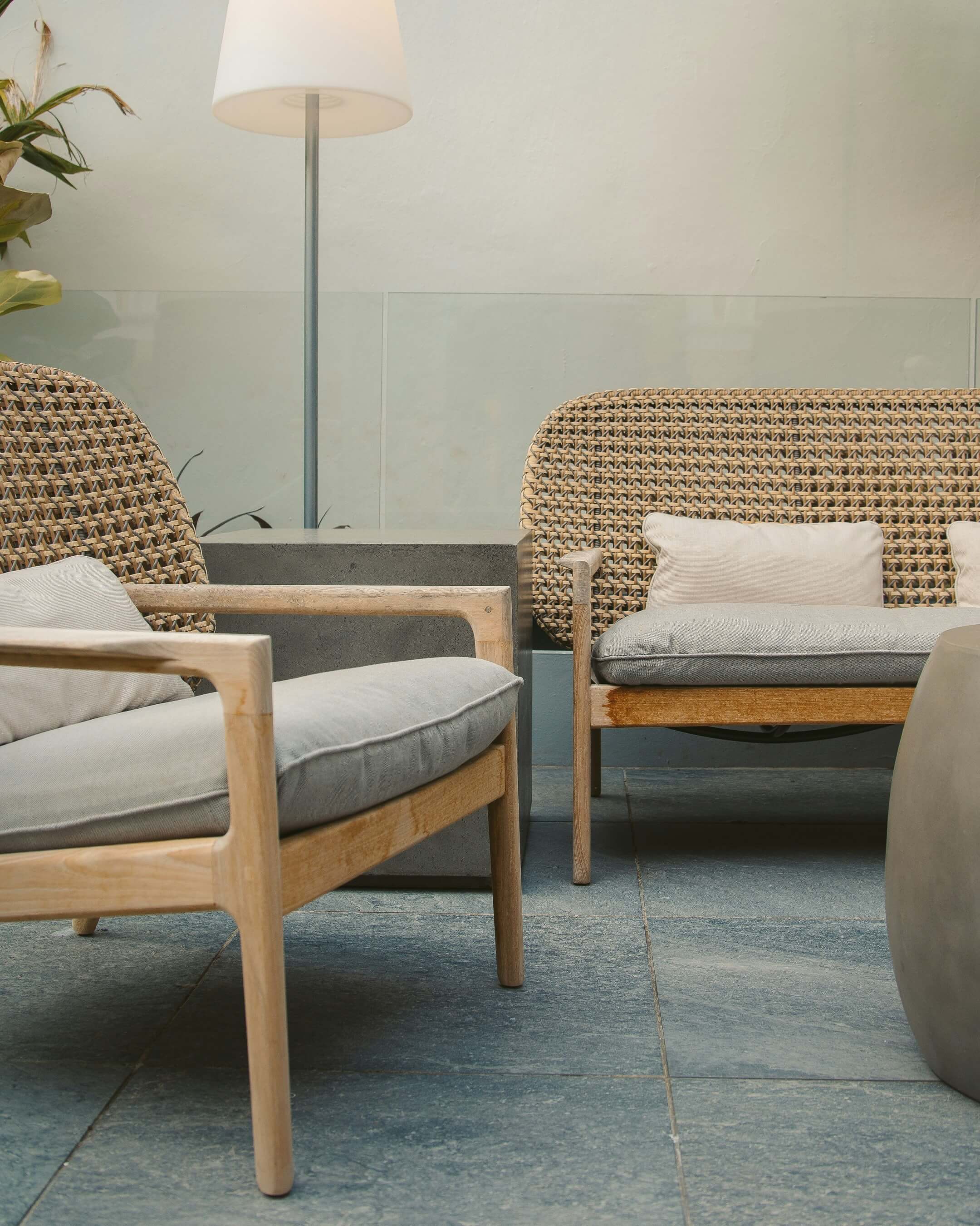Outdoor Scandinavian styled furniture