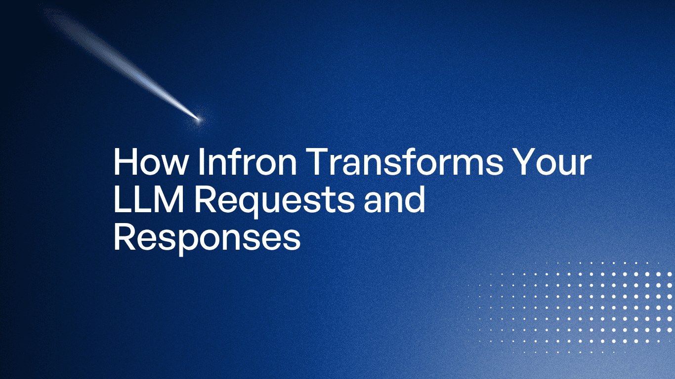 See how Infron's debug_request and debug_response make LLM gateway request and response translation fully inspectable.