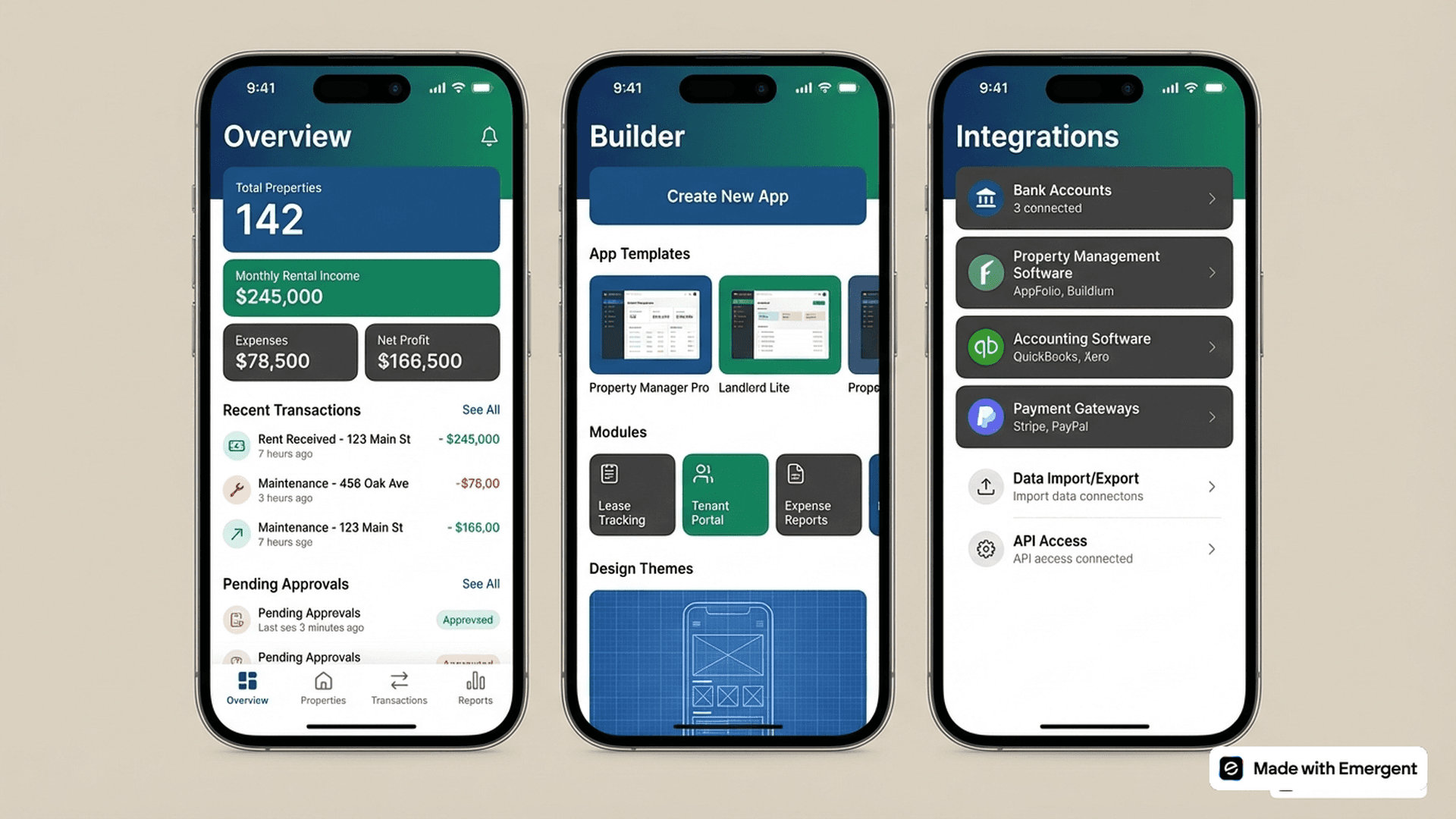 Real Estate Accounting App Made With Emergent