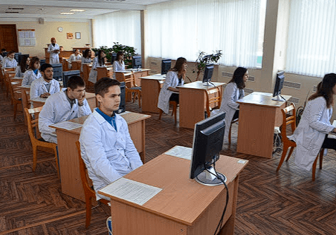 Grodno State Medical University class room