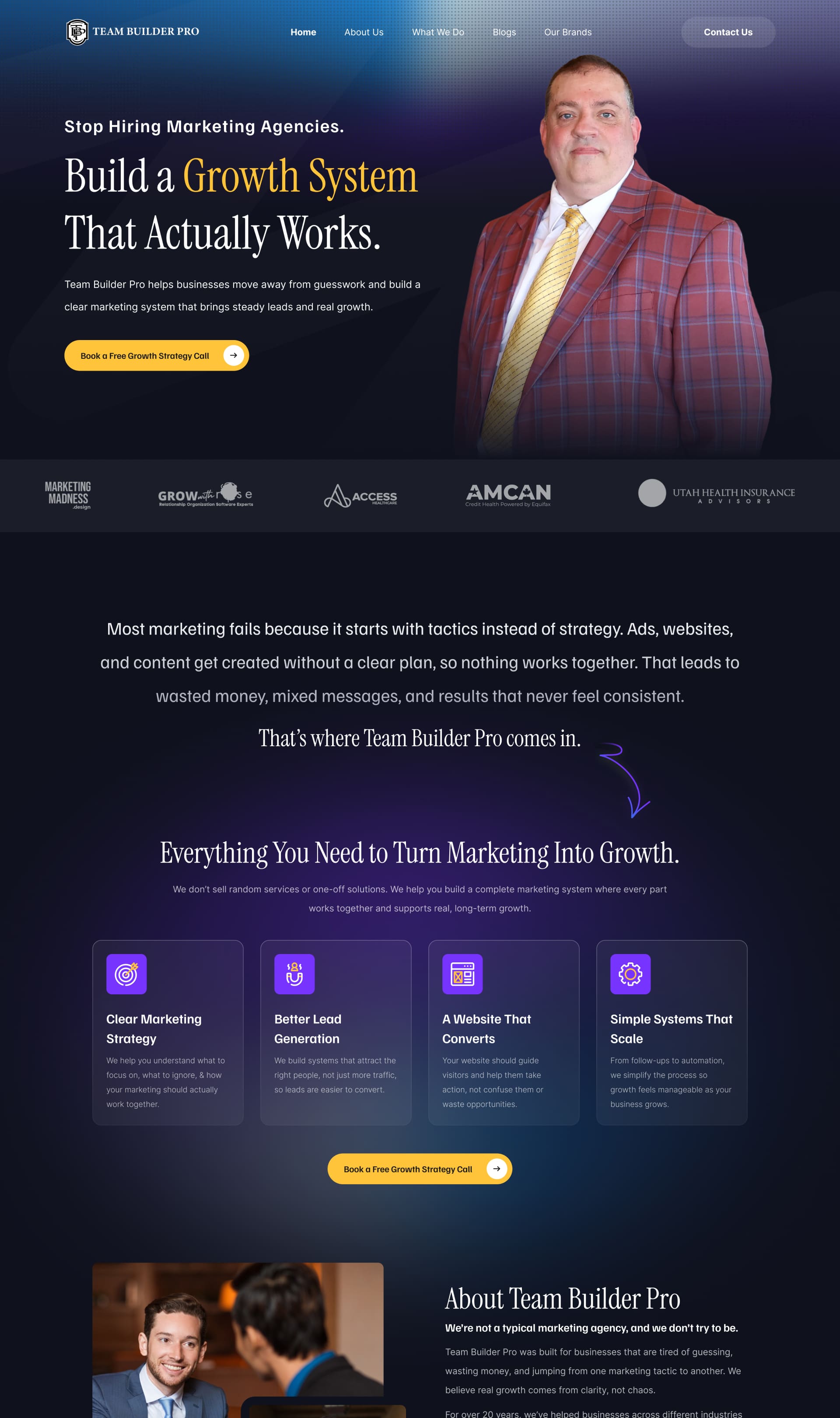 conversion focused marketing website design for business lead generation | StackAura