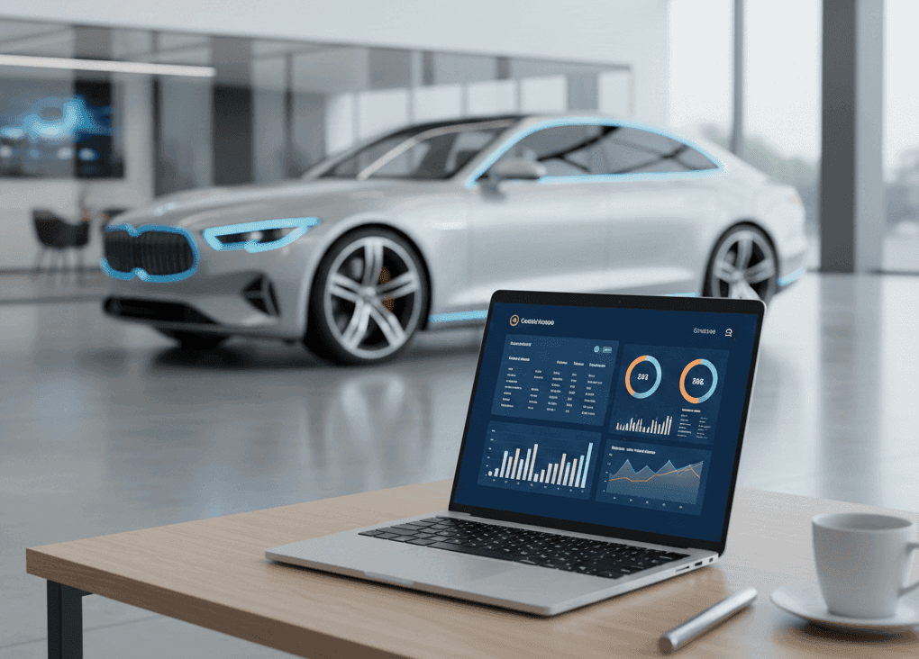 Image of automotive CRM reporting dashboard
