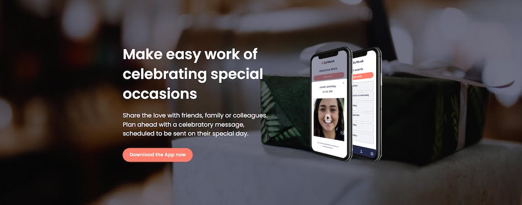 Gyftbook is a no code celebratory message app that was built on Bubble.io