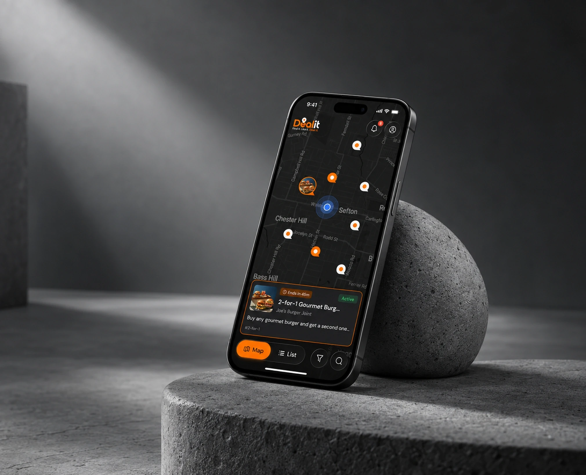Dealit app screen 1