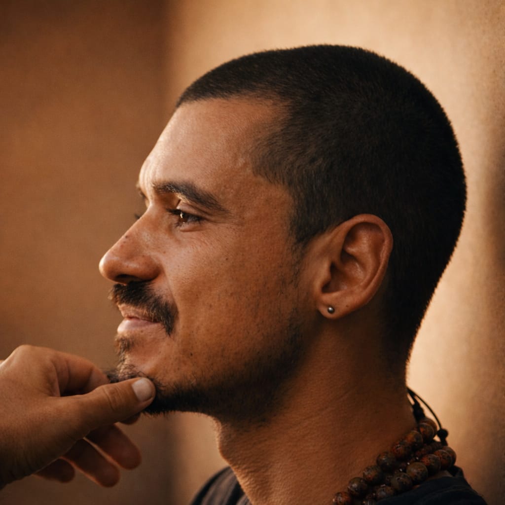 Album cover with a man