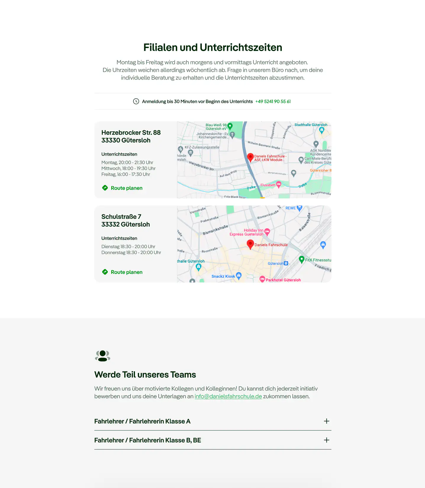 Screenshot von dem Projekt