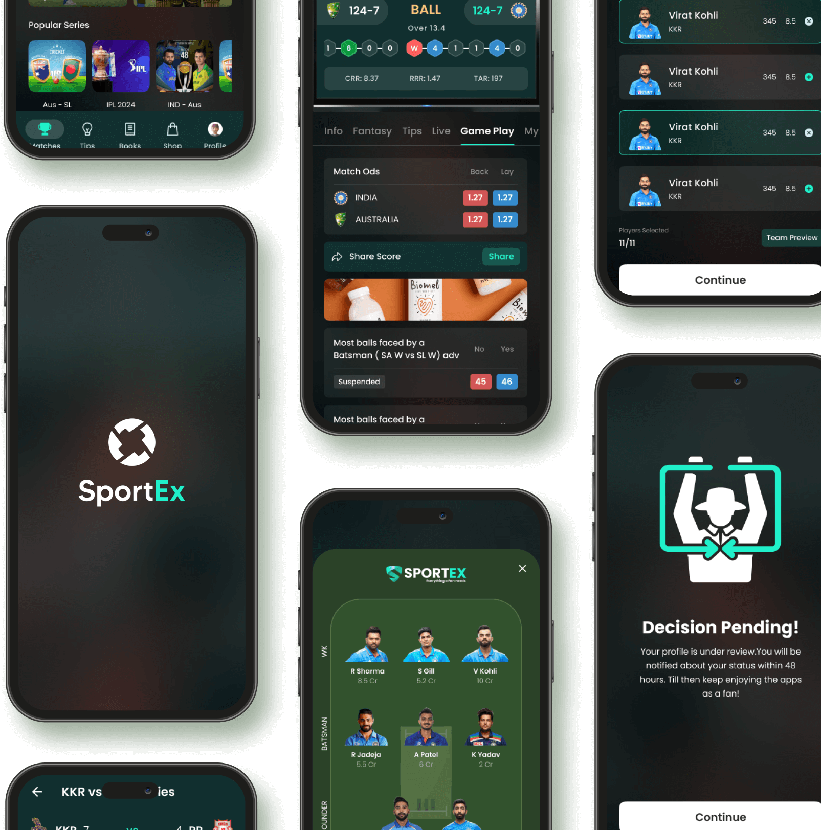 Web app for sports
