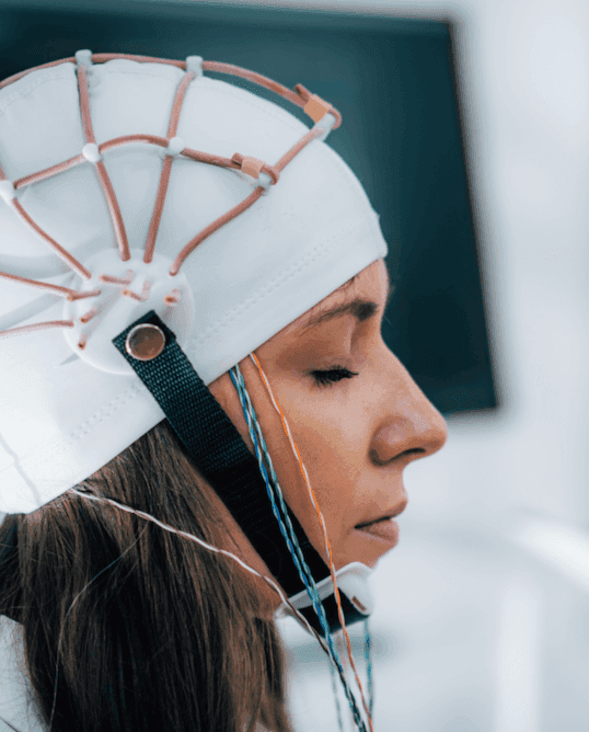 Woman with color palette