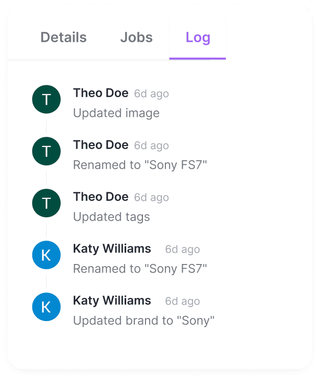 Log Events AV Equipment Management