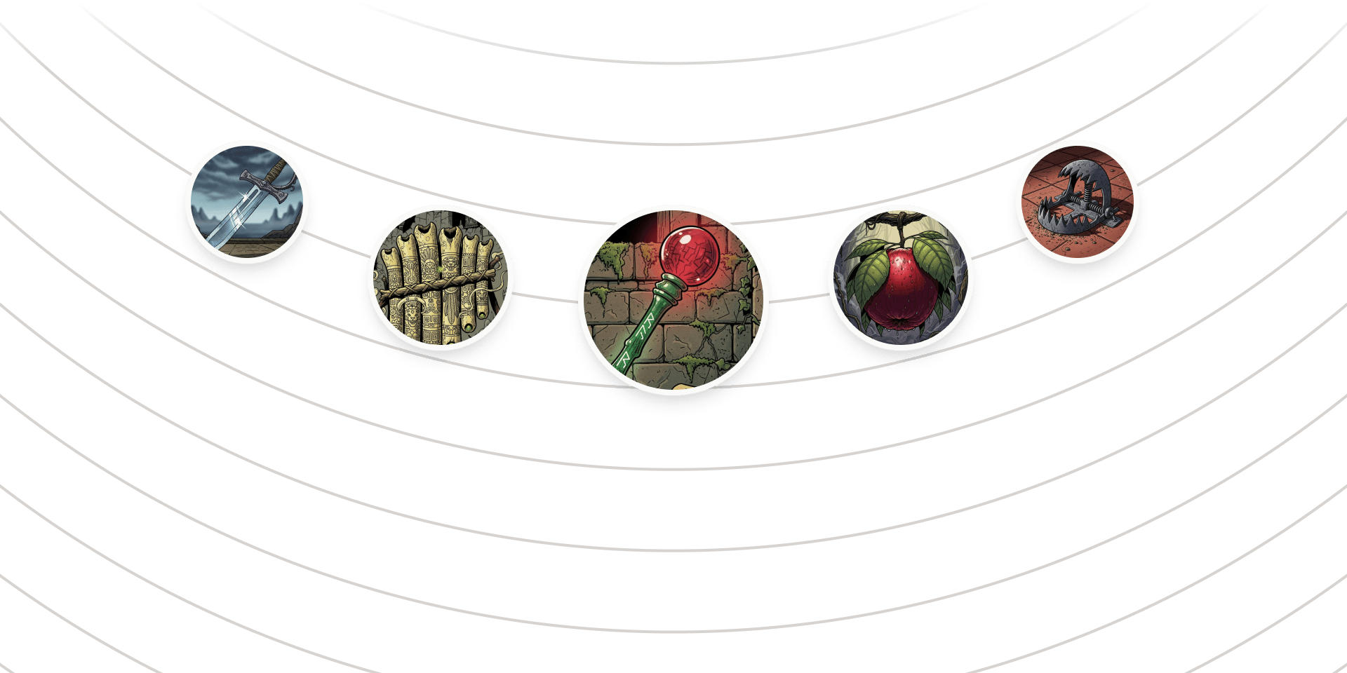 Visualization of a story's key objects being tracked in Mythril