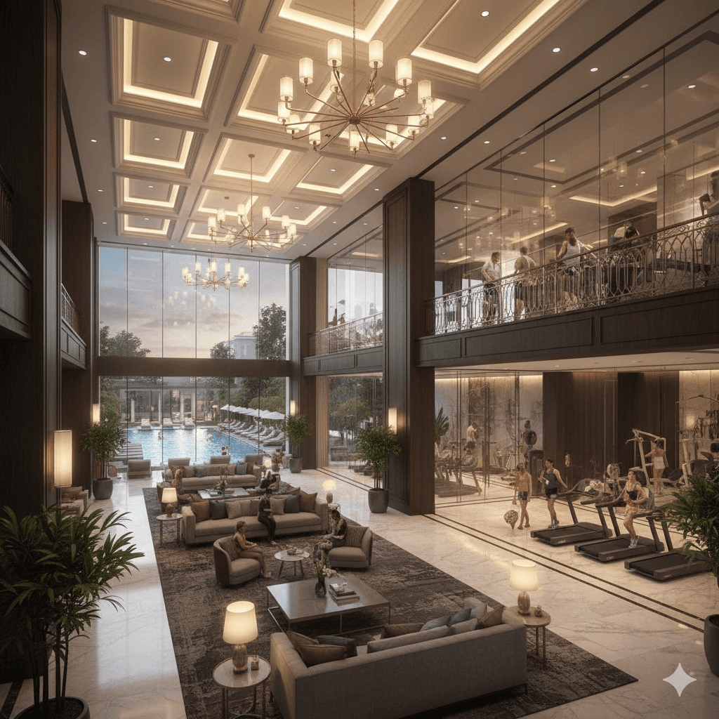 Grand clubhouse with over 50 amenities at Smart World, Sector 108 Gurgaon