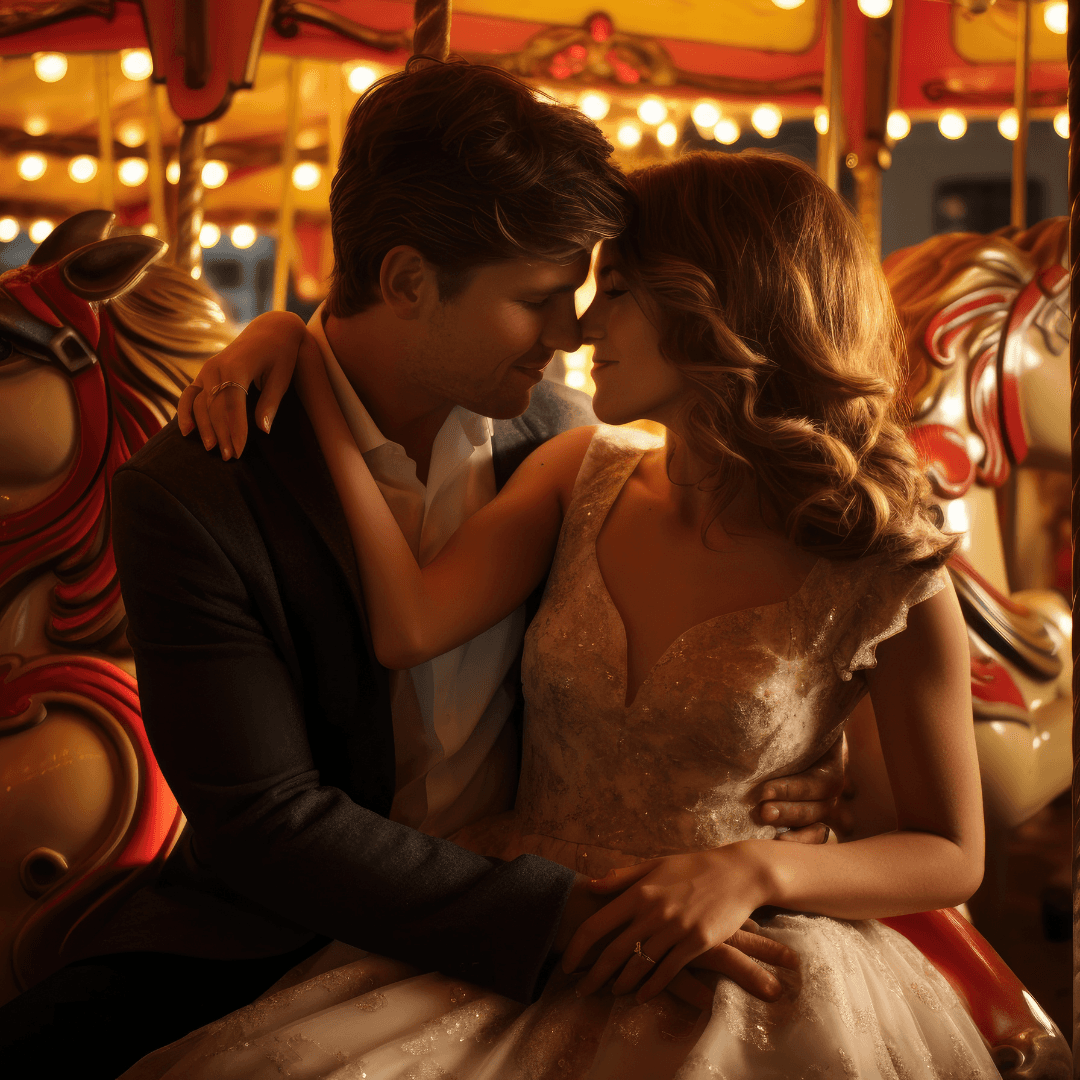 Sunlit modern living room with orange chair, plant.