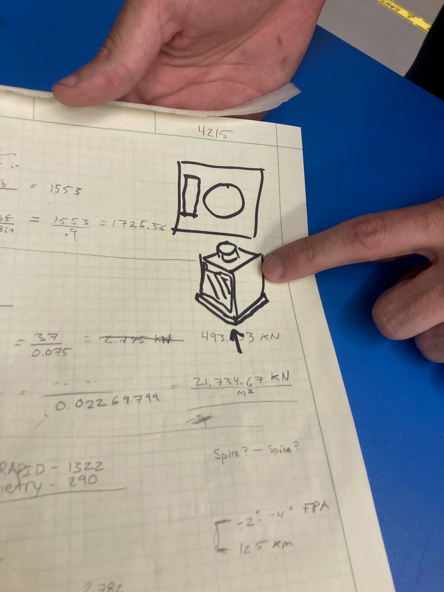 sketch of the satellite