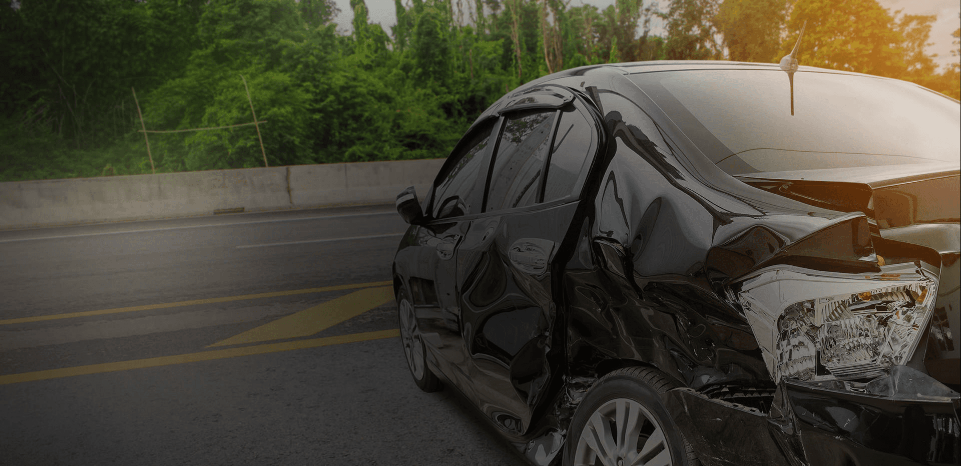 Forensic investigator at an accident reconstruction scene