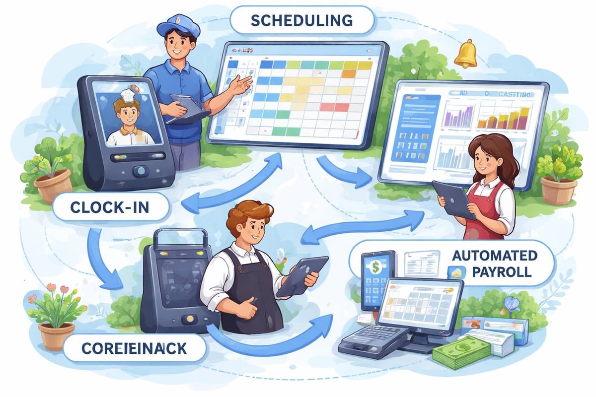 Employee time tracking training process