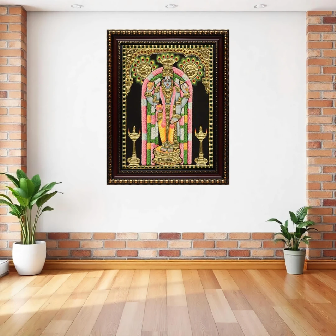 Lord Guruvayurappan Tanjore Painting