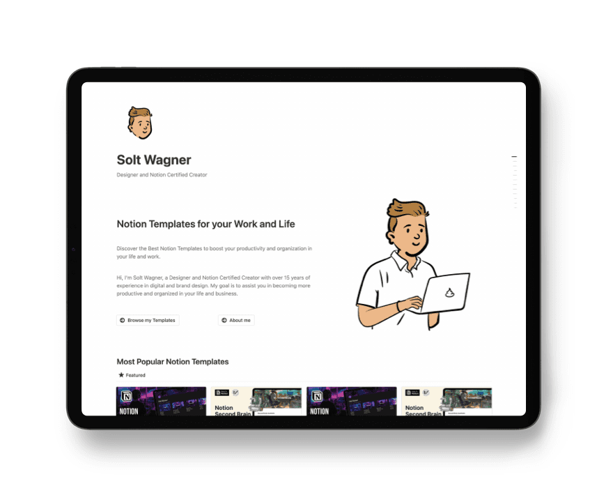 Notion Website Template
