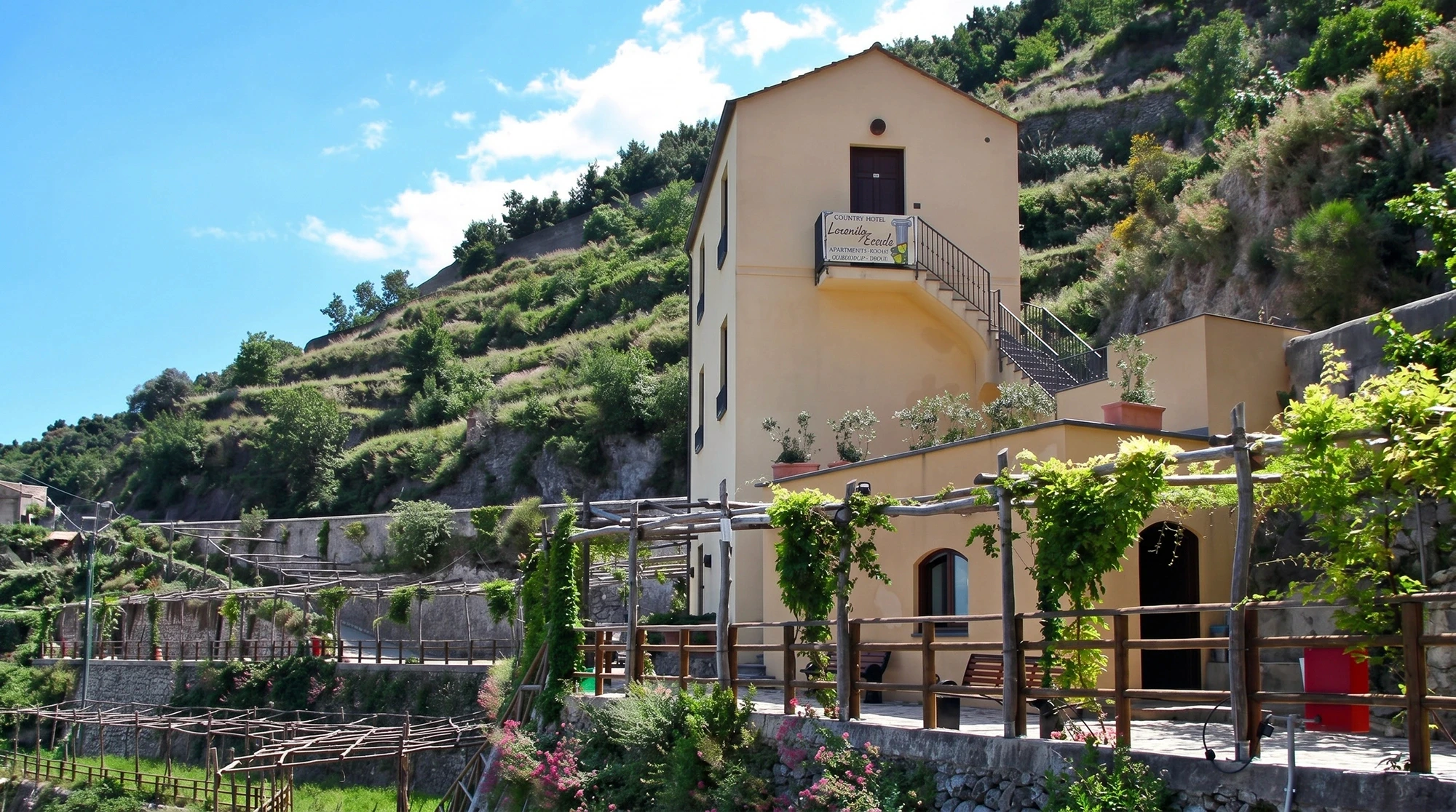 Hillside estate on the Amalfi Coast
