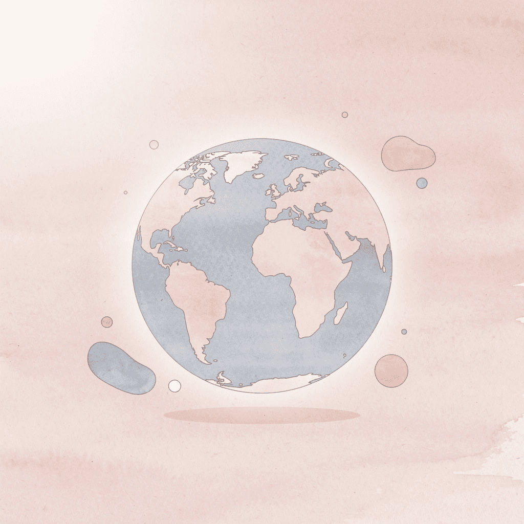 Globe icon highlighting Arabic as a global language