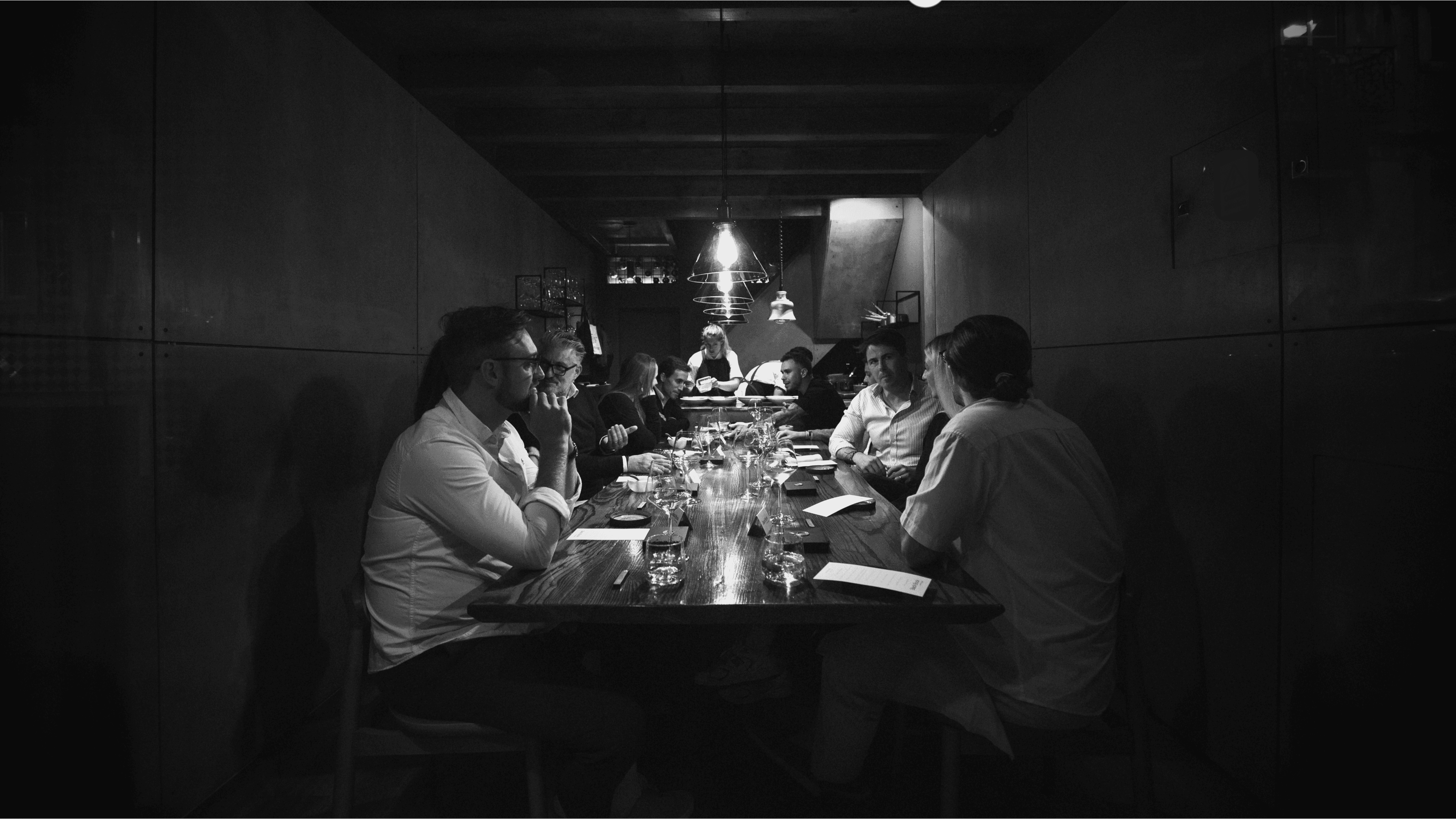 Group of people in a restaurant