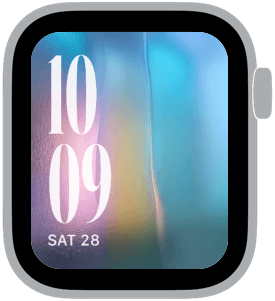 easter glass Apple Watch face preview 2 featuring abstract, gradient, modern, and easter.