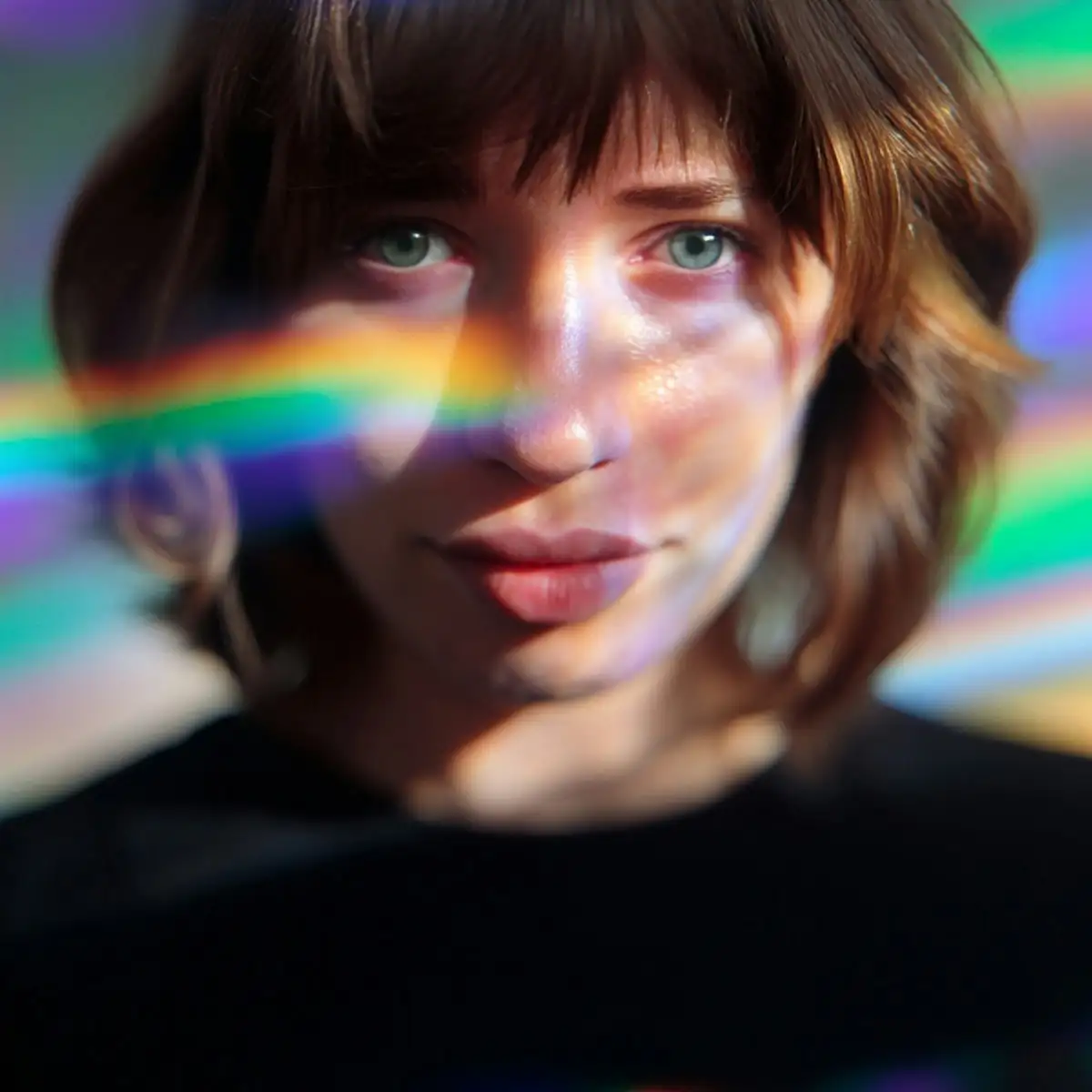 Young Women Rainbow Portrait
