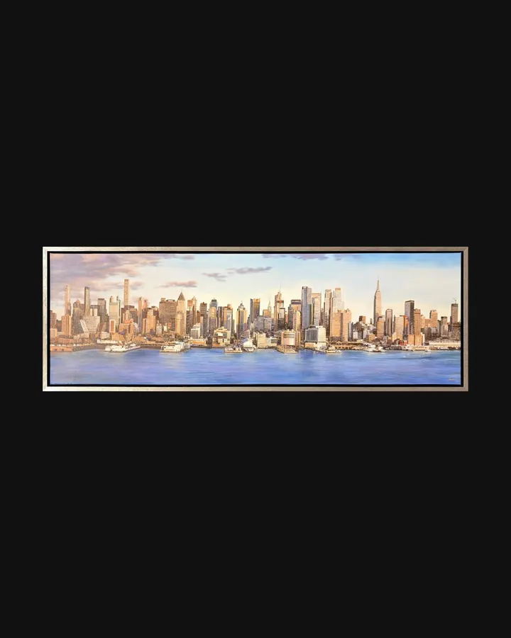 Cloudy New York Panorama von Luigi Rocca