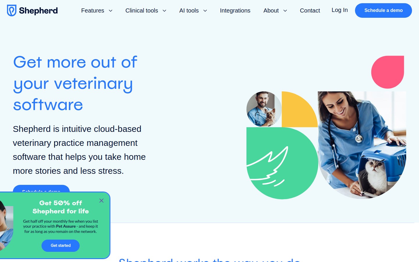 Shepherd homepage screenshot