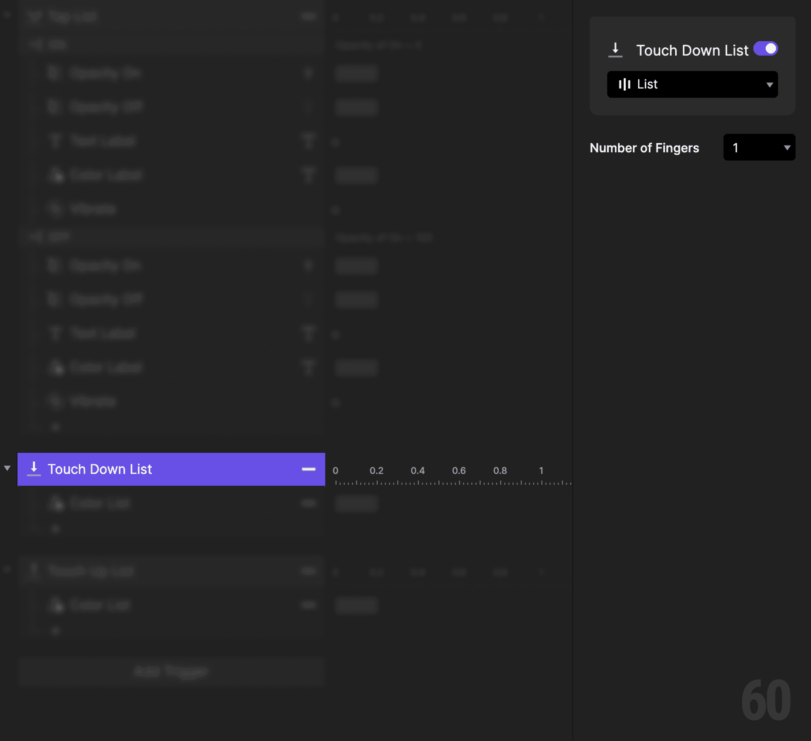 This is a screenshot of Step 14: Add touch down feedback.