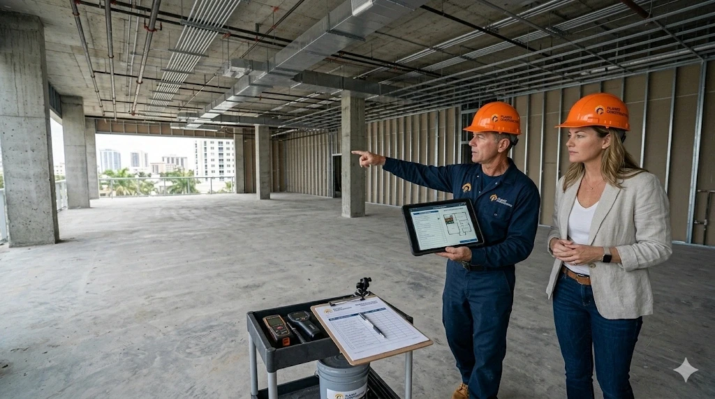 Commercial construction site assessment Fort Lauderdale Planet Construction Step 1