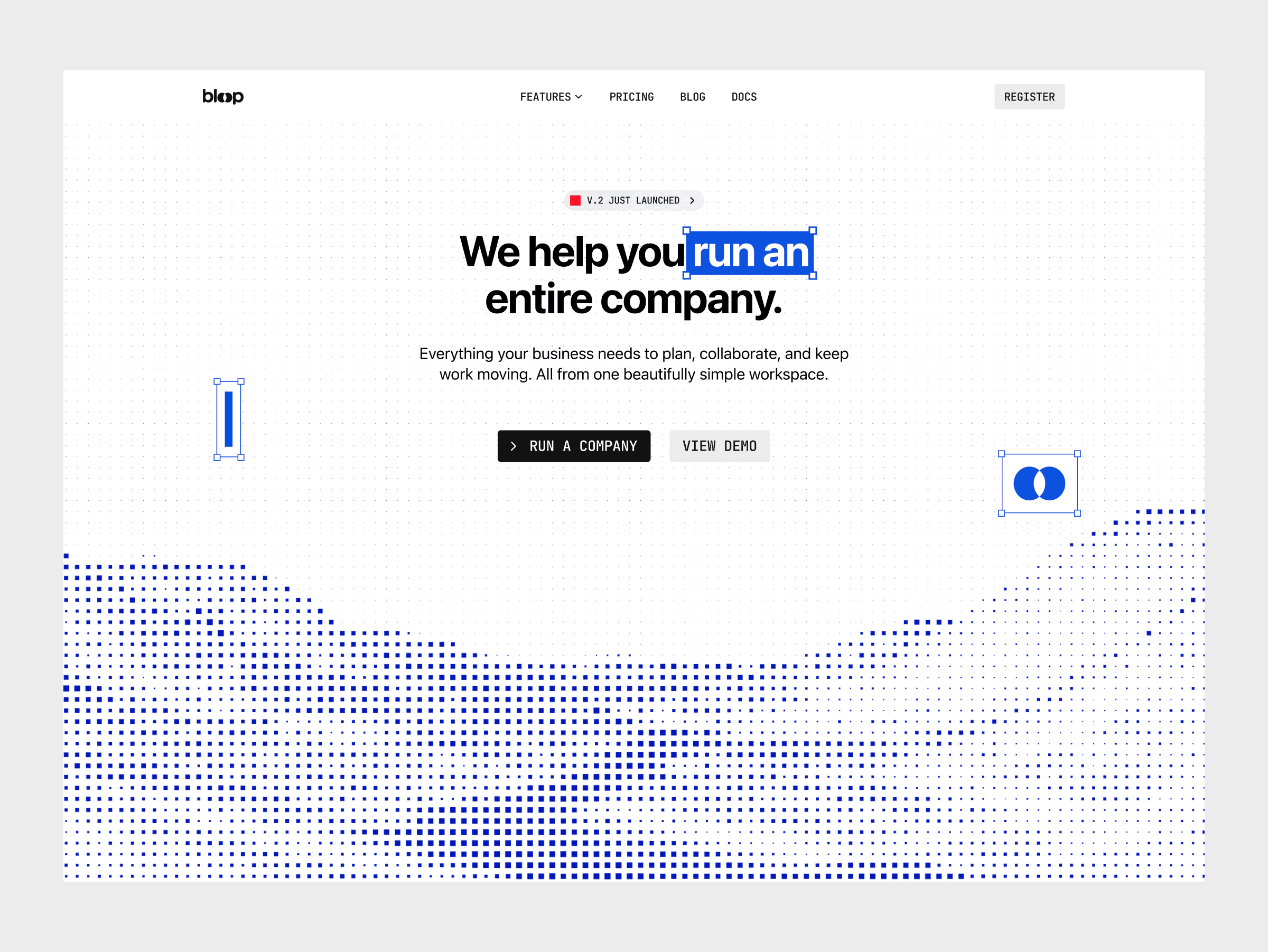 Bloop: Overzicht (ontwerp)