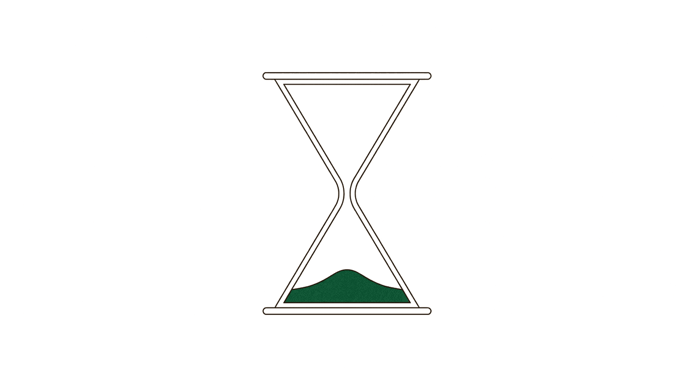 Hourglass illustration as a symbol for the Procurement Acceleration Act and shortened deadlines