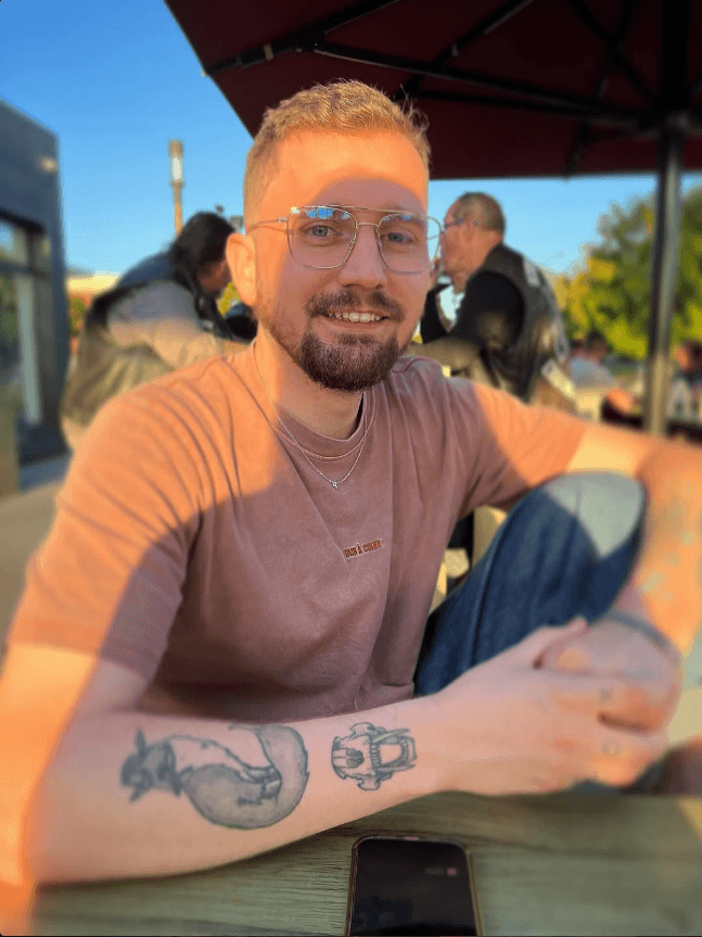 Portrait of portfolio creator – front view