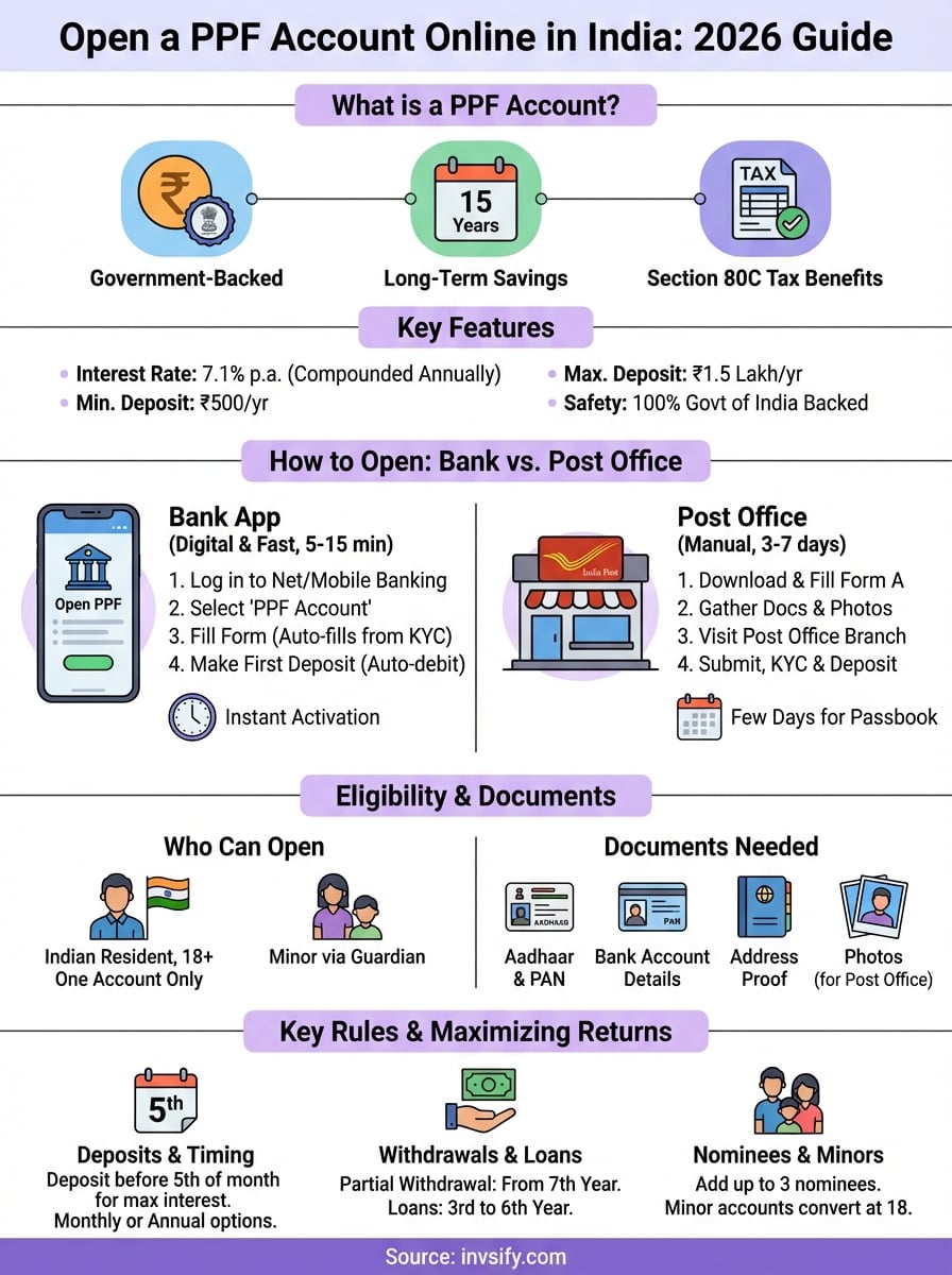 open a ppf account online infographic