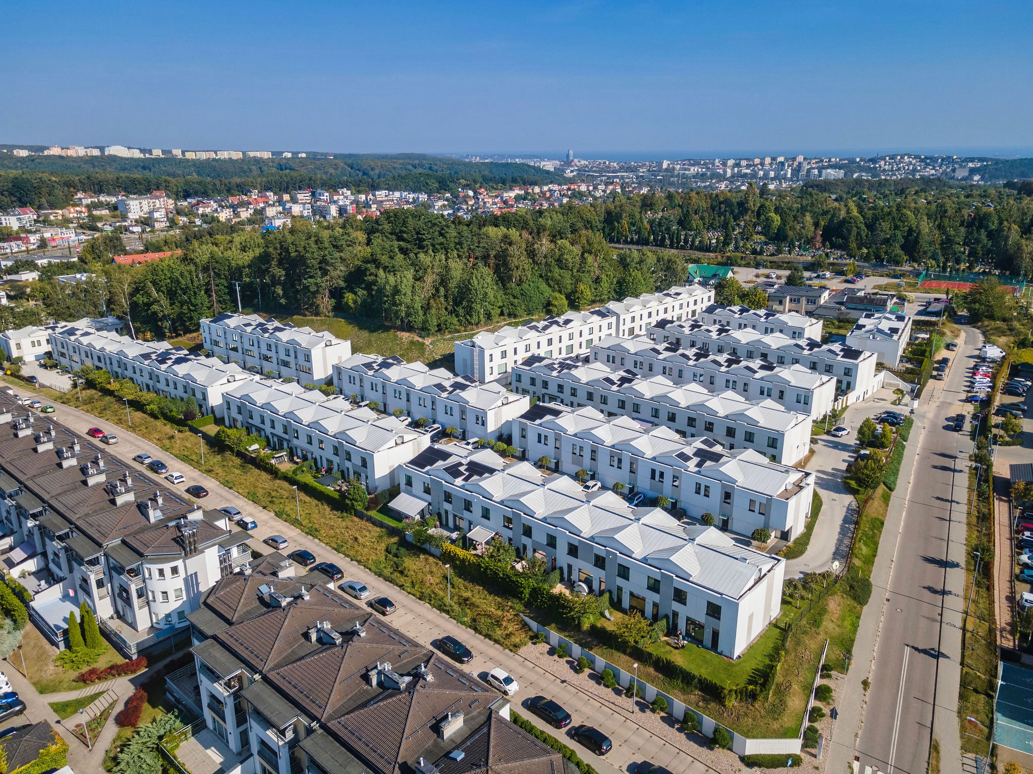 Zdjęcie osiedla domów jednorodzinnych